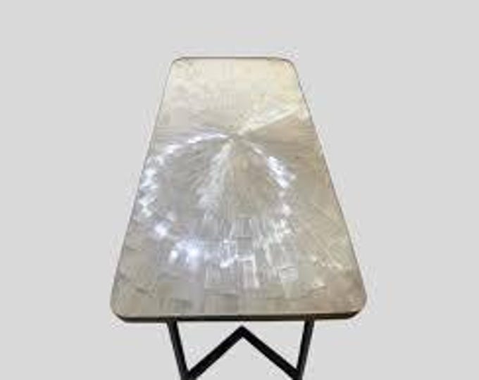 Handmade Selenite Sunburst Table Top | Custom Crystal Gemstone
