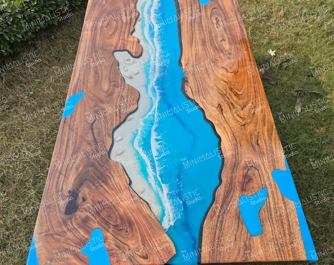 Acacia Wood Epoxy Table Top | Custom River Table