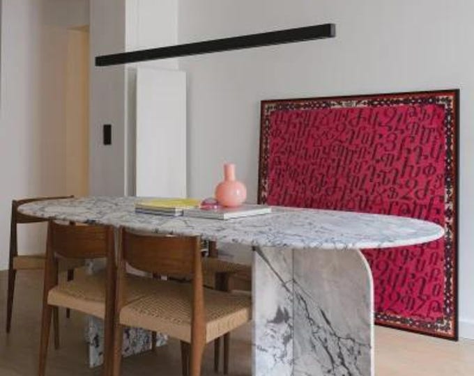 Oval Calacatta Marble Table Top | Handmade Luxury Custom Italian Dining Top | (Customisable)