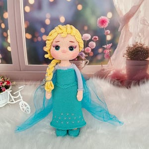 Handmade Crochet Princess Doll – Elsa Inspired Amigurumi image 14