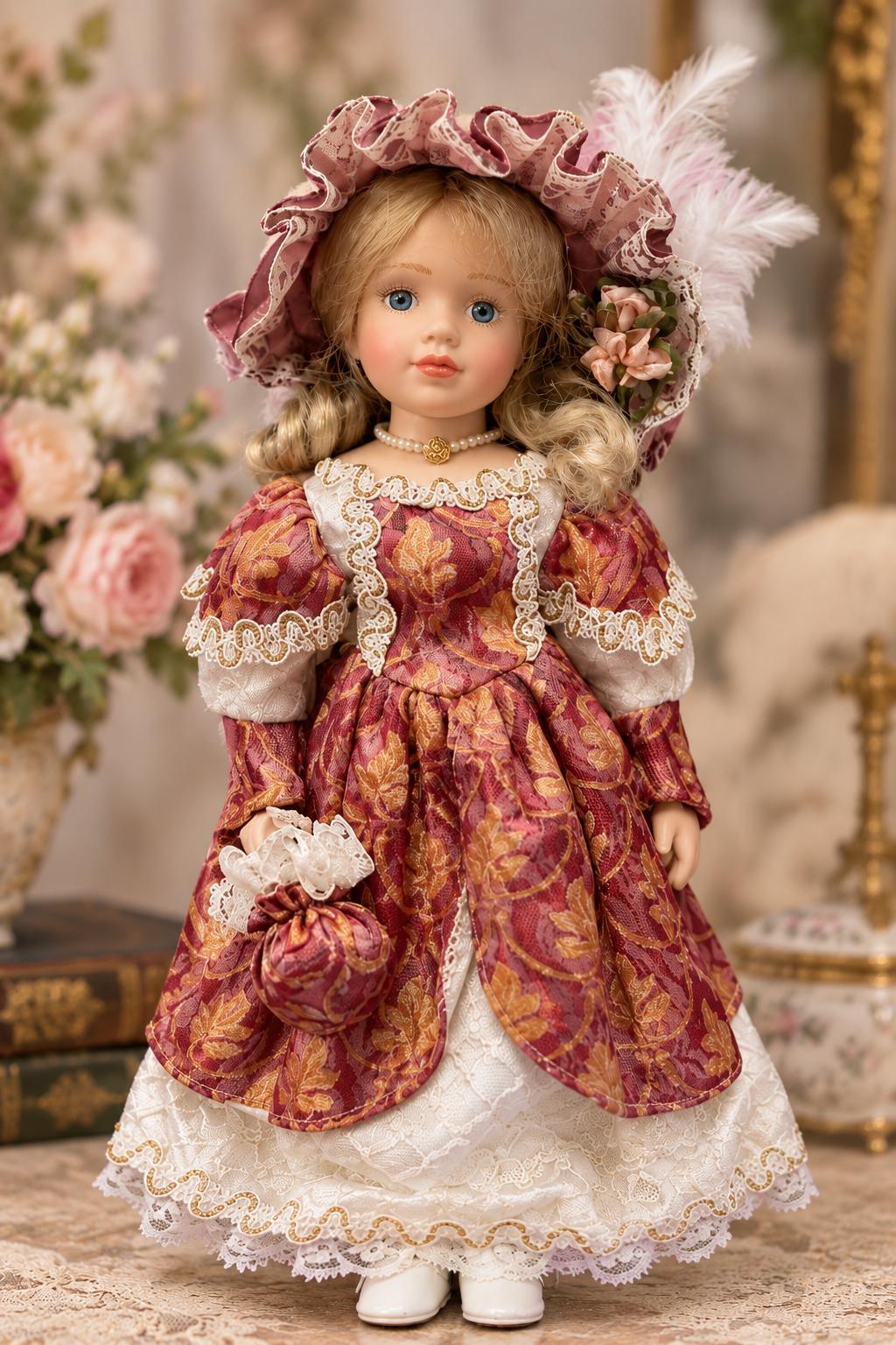 Porcelain Doll Blue Dress - Etsy