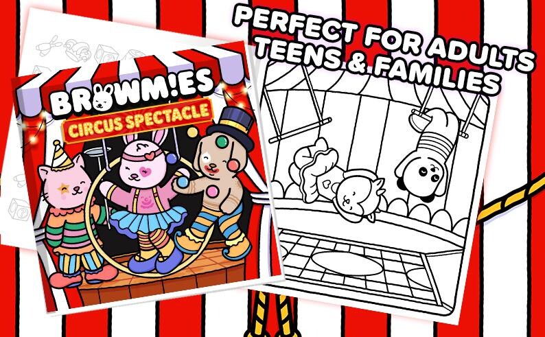 Browmies: Circus Spectacle Coloring Book – Fun-filled Circus Scenes ...