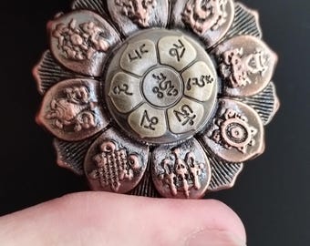 Luxurious Bronze Ancient Lotus Fidget Spinner Toy Novelty Gift Relaxing Calming