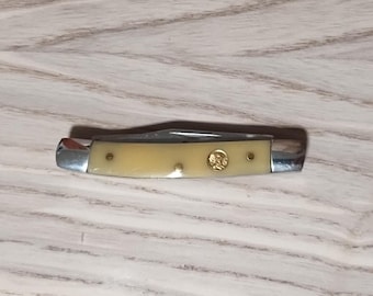 Olde Fashioned High Quality Two Blade Folding Pocket Knife Crafts Camping Hiking Travel Versatile Functional Handy Compact Collectible Gift
