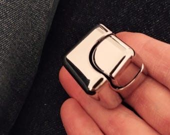 Sleek Silver Fidget Spinner Cube Relaxing Calming Collectable Gift