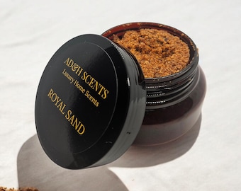 Incienso Royal Sand Bakhoor – Incienso artesanal con sándalo, almizcle y onicha – Thiouraye hecho a mano (100 g)
