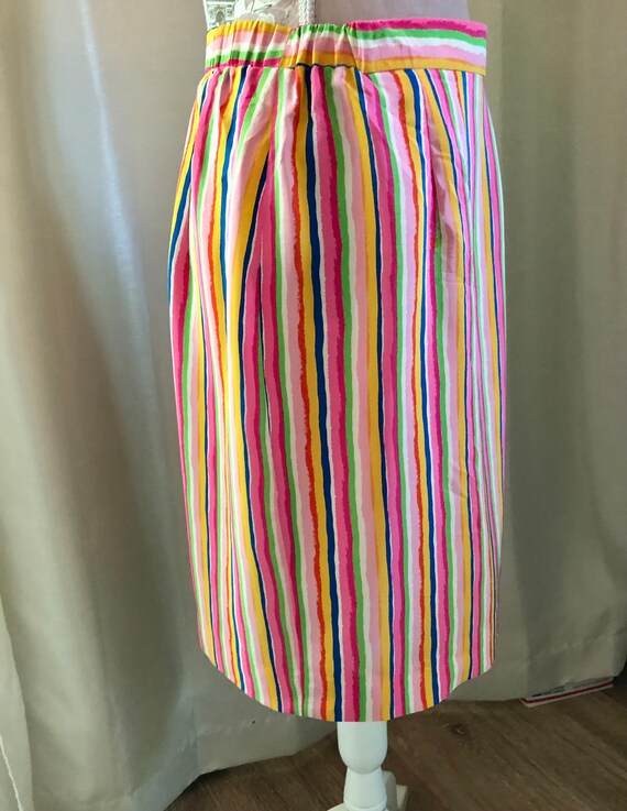 【Remagie】★Striped Pleated Wrap Skirt pleated mini wrap skirt - Dark Grey Stripe | Weekday WW