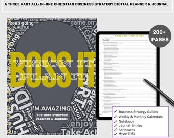 Christian All-In-One Digital Business Planner & Journal | Business Development | Undated Weekly and Monthly Planners | PDF, Goodnotes