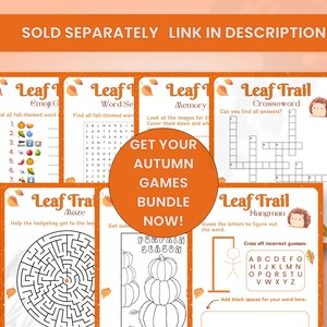 Autumn Cryptograms | Fall Printables | Cryptogram Game | Fall Activity ...