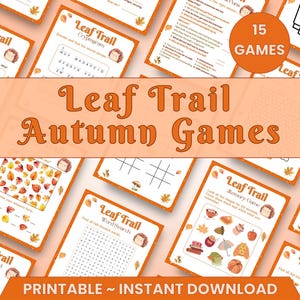 Autumn Games Bundle | Fall Printables | Autumn Worksheet | Fall Activity Sheet | Printables for kids | Digital Printables