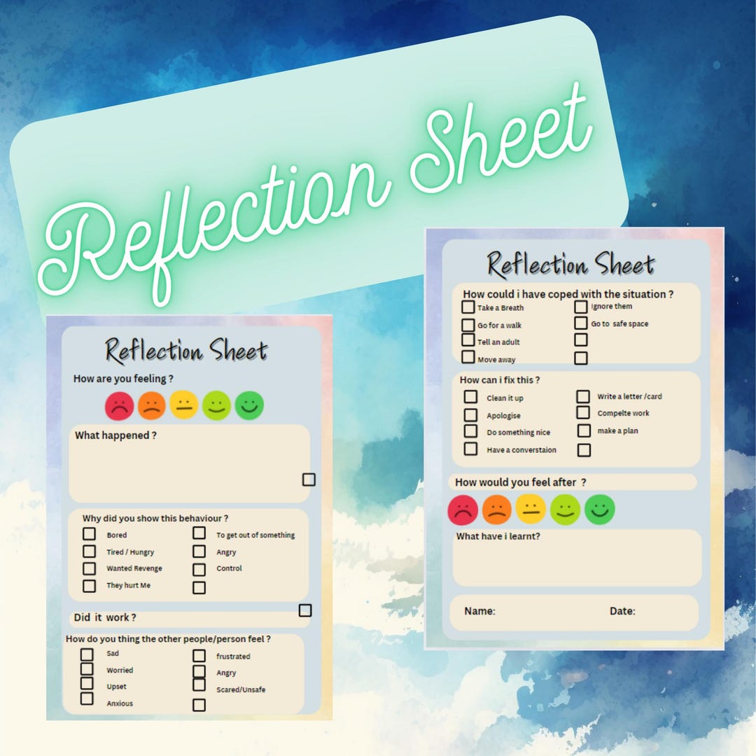 Reflection Sheet - Etsy