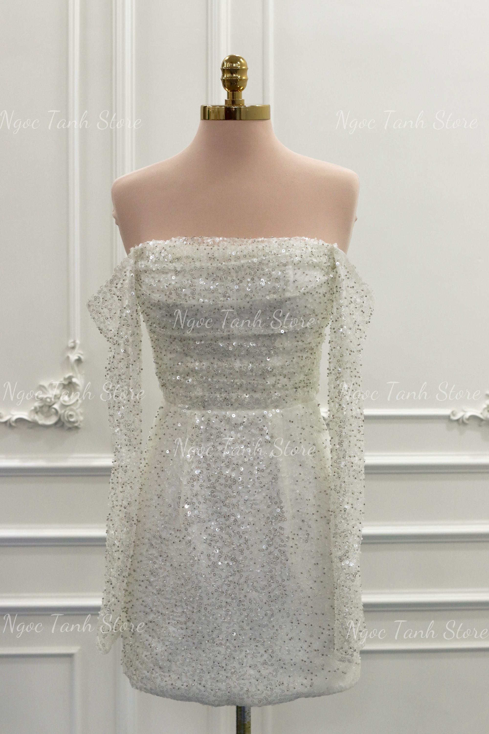 Luxury Sparkle Short Wedding Dresses. Mini Wedding Dresses. Unique ...