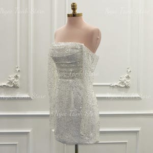 Luxury Sparkle Short Wedding Dresses. Mini Wedding Dresses. Unique ...