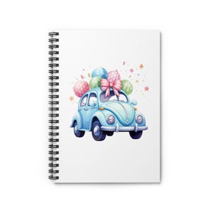 Whimsical Celebration Spiral Notebook - Ruled Lines, Ideal for Birthdays, Gift Ideas, Creative Journaling, School Supplies, Fun Gift