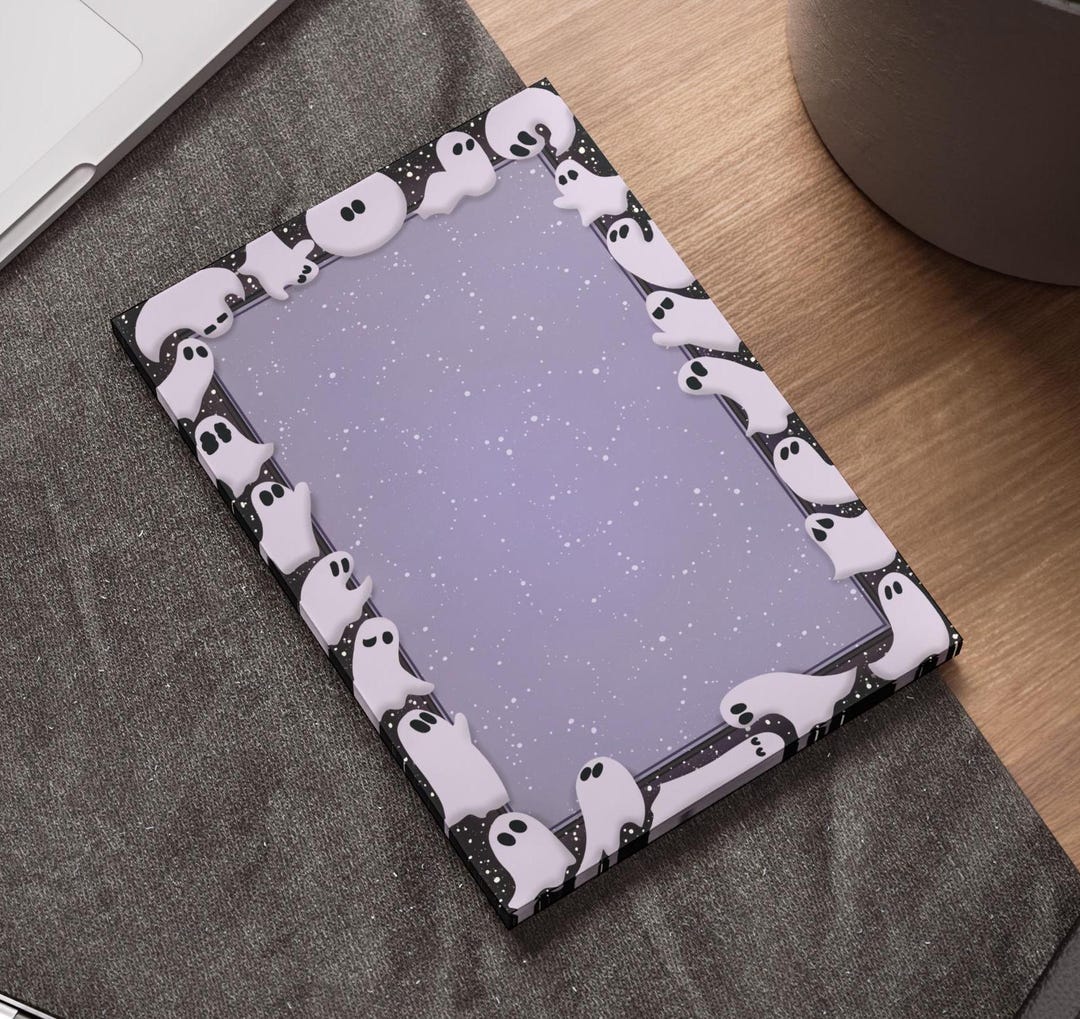Ghost Halloween Note Pads, Spooky Cute Sticky Memo Pad, Haunted ...