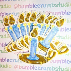 Verzauberte Royal Candle gestanzter Aufkleber