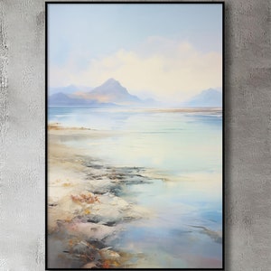 Nature Landscape, 100% Hand Painted, Office Wall Art, Abstract Oil Painting,Textured Painting , Wall Decor Living Room, Acrylic Painting