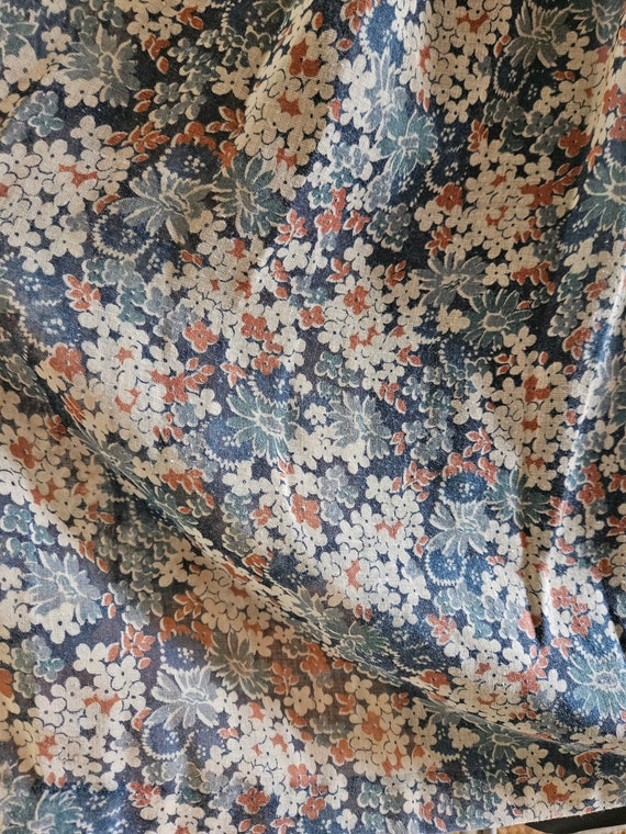 60s Floral Peasant Blouse Size Large - image 5