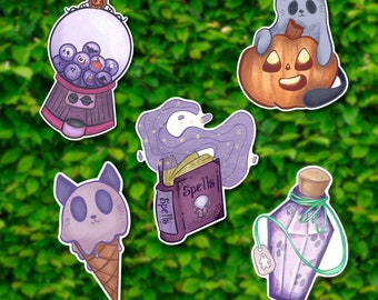 Cute Halloween Sticker, Water Bottle Sticker, Kindle Sticker, Laptop Sticker, Car Sticker, Spooky Sticker, Halloween Sticker, Witchy Sticker