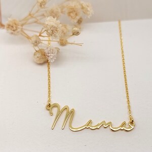 Custom Name Necklace, 14K Solid Gold  Name Necklace, Personalised Name Necklace, Birthday Gift for Her, Mother's Day Gift, Gift for Mom