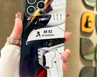 Funda para teléfono con diseño de anime de robots inspirados en iPhone 17 16 15 14 13 12 Pro Max, Samsung S25 S24 FE S21 S22 S23 Plus S26 Ultra y Google Pixel 8 9 10.
