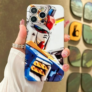 Robot Anime Cartoon Phone Case for iPhone 16 15 14 13 12 11 Pro Max Samsung S24 S23 FE S21 S22 Plus S25 Ultra Google Pixel 8 9 Pro XL Cases