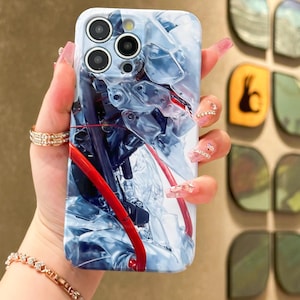 Cool Robot Anime Phone Case for iPhone 16 E 15 14 13 12 11 Pro Max Samsung S24 S23 FE S23 S22 Plus S25 Ultra Google Pixel 7 8 9 Pro XL Cases