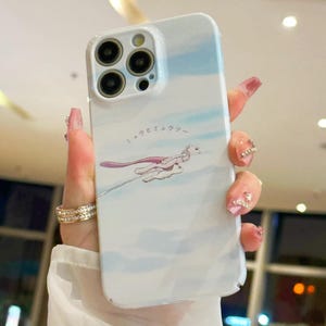 Funda de teléfono con dibujos animados de anime kawaii para iPhone 16, 15, 14, 13, 12, 11 Pro Max, Samsung S23, S24 FE, S21, S22 Plus, S25 Ultra, A53, Google Pixel 8, 9 Pro XL