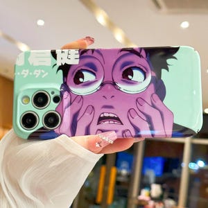 Funda de teléfono con dibujos animados de anime kawaii para iPhone 16, 15, 14, 13, 12, 11 Pro Max, Samsung S23, S24 FE, S21, S22 Plus, S25 Ultra, Note20, Google Pixel 8, 9 Pro