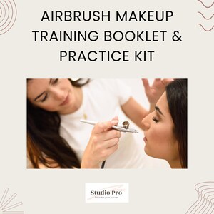 Airbrush Makeup Esthetician Training / Training PDF Booklet & Practice Kit