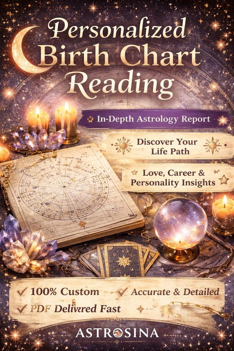 Personalized Birth Chart Reading, Astrology Report, Life Path, Love ...