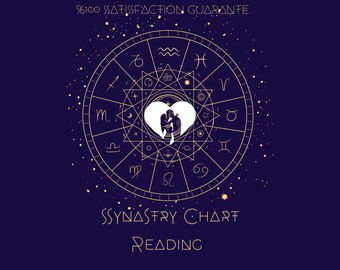Synastry Chart Reading: Love & Relationship Compatibility (Digital PDF Download)