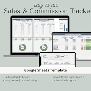 Automated Sales Commission Tracker | Google Sheets Template