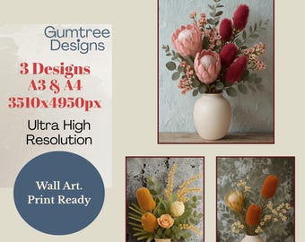 Australian Wildflower Wall Art Prints | Native Floral Decor (Digital Download)