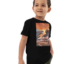 T-shirt GODZILLA KONG in cotone organico per bambini