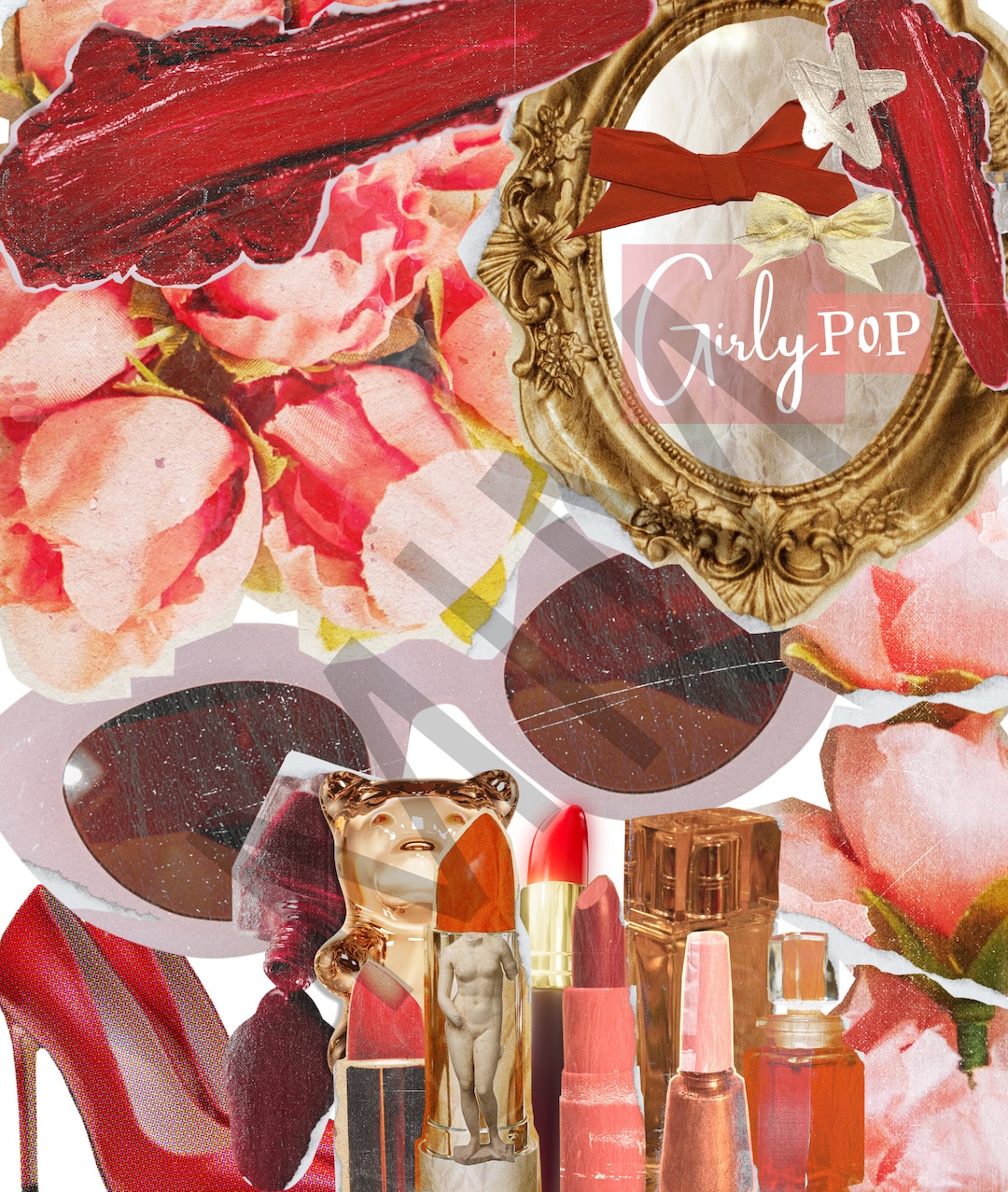 Girly Pop Collage Aesthetic Digital Wall Art - Etsy Canada