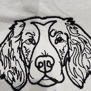 Brittany Spaniel 4x4    Embroidery Design