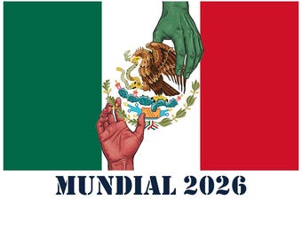 Diseño de la bandera unificada de México para la Copa Mundial 2026: Manos rojas y verdes, unidad PNG, descarga