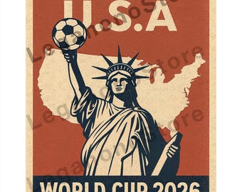Welcome to USA 2026 Printable Wall Art PNG Download