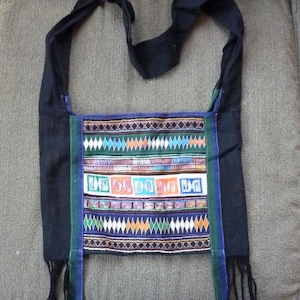Hand embroidered shoulder bag, Thailand