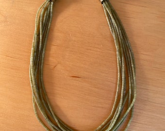 Serpentine jade goddess necklace