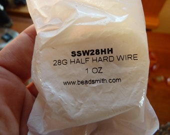 1oz spools of sterling wire 28G half hard and 28G dead soft