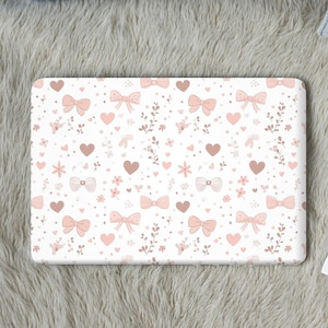 cute soft MacBook bow Case aesthetic 16 Air 15 Inch A3114 M3 M2 Air 13 A2337, Laptop Cover for Mac Pro 13 14 15 16 2022-2024