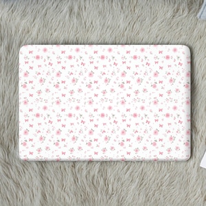 Ładna kwiatowa miękka obudowa MacBooka MacBook 16 Air 15 cali A3114 M3 M2 Air 13 A2337, pokrowiec na laptopa Macbook Pro 13 14 15 16 2022-2024