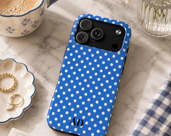 Polka Dot Handy Hülle, Weiches Mädchen Niedliches Design, Y2K Stil, Niedliche Trendy Ästhetik für iPhone 17 16 15 14 13 12 Pro Max, Samsung S26 S25 S24 S23