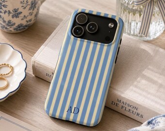 gestreifte Handyhülle, weiches Mädchen, niedliches Design, Y2K Stil, niedlich, trendige Ästhetik für iPhone 17 16 15 14 13 12 Pro Max, Samsung S26 S25 S24 S23