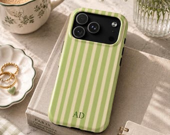 gestreifte Handyhülle, weiches Mädchen, niedliches Design, Y2K Stil, niedlich, trendige Ästhetik für iPhone 17 16 15 14 13 12 Pro Max, Samsung S26 S25 S24 S23