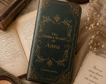 Buch Handyhülle Buch Geldbörse Buchliebhaber Geschenk Bücherwurm Fantasy Luna Motte Dunkel Academia Antik - iPhone 17 16 15 14 13 12 Samsung