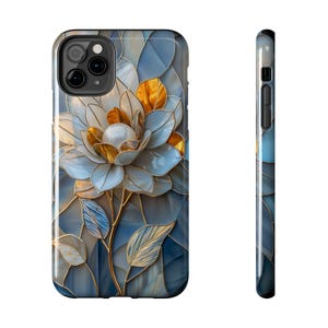 flower Phone Case stained glass iPhone 16 Pro case Max, 15, 14, 13, 12, 11, Xr, X, Samsung S24 , S23, S22, S21