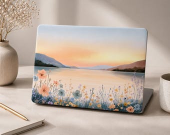 Sunset Lake MacBook Hülle für 2026 Neo13 A18 Air 15/13/11 Macbook Pro 16/15/14/13 Zoll M5 M4 M3 M2 Schutzhülle Laptop Cover